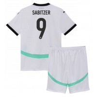 Maglie da calcio Austria Marcel Sabitzer #9 Seconda Maglia Bambino Europei 2024 Manica Corta (+ Pantaloni corti)